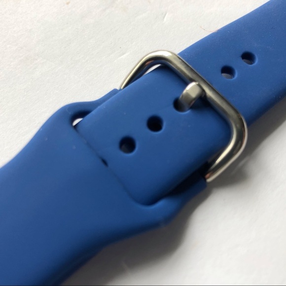 5/$20 NEW Blue Silicone Sport Band Apple Watch 44/45/49 mm M/L - Picture 3 of 9